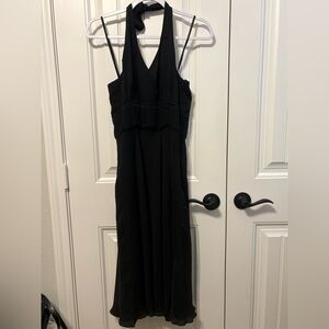 Ann Taylor Black Halter Dress